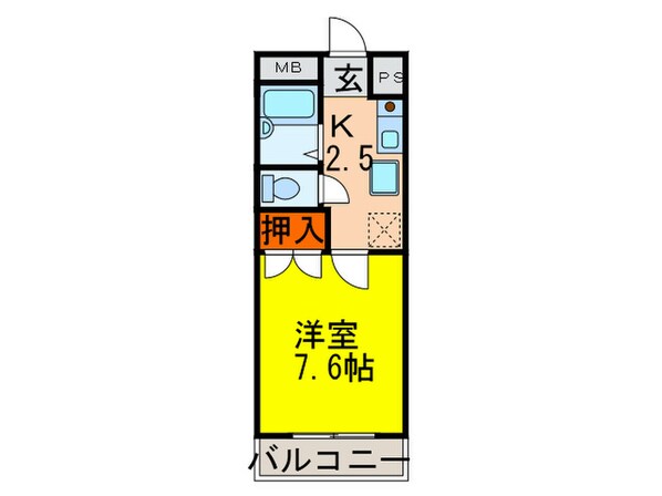 サンシ－ド二番館の物件間取画像